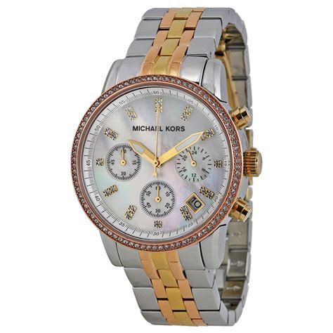 michael kors mk5650 ladies watch|Michael Kors Ritz Chronograph Mother of Pearl Dial Ladies .